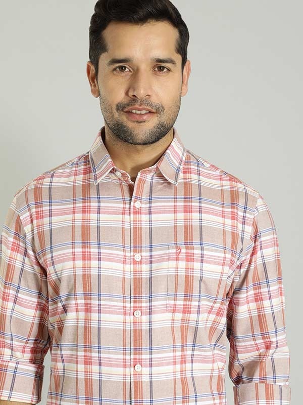Indian Terrain Men Checkered Multicolor Shirt